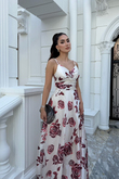 Feza Desenli Askı Detay Abiye 1093