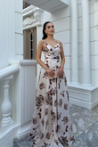 Feza Desenli Askı Detay Abiye 1093