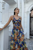 Feza Desenli Askı Detay Abiye 1093