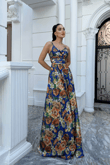 Feza Desenli Askı Detay Abiye 1093