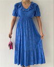 Fistolu Maxi Elbise 6501