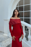 Göğüs Taş İşleme Madonna Yaka Abiye 1149