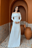 Göğüs Taş İşleme Madonna Yaka Abiye 1149