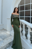 Göğüs Taş İşleme Madonna Yaka Abiye 1149