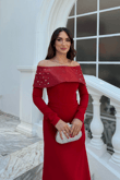 Göğüs Taş İşleme Madonna Yaka Abiye 1149