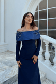 Göğüs Taş İşleme Madonna Yaka Abiye 1149
