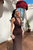 Havena Göğüs Dantel Detay Abiye 4108