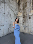 Helen Kol Detay Tasarım Abiye 45616 BEBE MAVİSİ