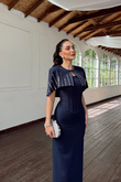 Helin Pelerin Detay Straplez Abiye 1204