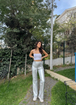 Hugo Lamineli Pantolon 10897 GÜMÜŞ