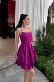 İlgi Kemer Detay Mini Askılı Elbise 2004