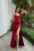 İp Askı Saten V Yaka Abiye 0101