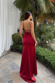 İp Askı Saten V Yaka Abiye 0101