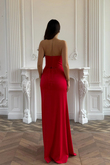 İsabel Straplez Detay Boncunklu Abiye 4995