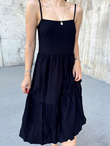 Kate Viskon Elbise 581392 SİYAH