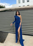 Keith Tek Kol Simli Abiye 583038 SAKS MAVİSİ