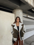 Kevin Oversize Tasarım Kaban 50024 HAKİ