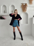 Kol Astar Detay Blazer Ceket SİYAH