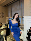 Lara Midi Boy Kalem Elbise 581864 SAKS