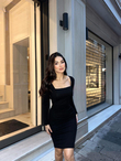 Lara Midi Boy Kalem Elbise 581864 SİYAH