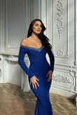 Layana Madonna Yaka Abiye 583101 SAKS MAVİSİ