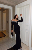 Layana Madonna Yaka Abiye 583101 SİYAH
