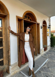 Lola Oversize Kol Detaylı Trençkot 1211 TABA