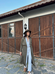 Lola Oversize Kol Detaylı Trençkot 1211 HK