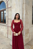 Marlo Güpür Bağlama Detay Abiye 1203