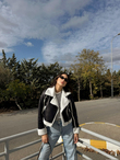 Melina Peluş Crop Kaban 1951 SİYAH