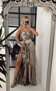 Missy Volanlı Abiye GOLD