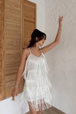 Modia Saçaklı Mini Elbise 9350 
