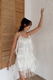 Modia Saçaklı Mini Elbise 9350 