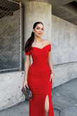 Natalia Carmen Yaka Balık Abiye 582904 KIRMIZI