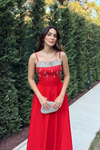 Nayla İp Askılı Taşlı Abiye 306