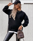 Newyo Fermuar Detay Sweat SİYAH