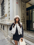 Nicole Oversize Cep Detaylı Yelek 25189 BEYAZ