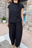 Nisan Poplin Balon Pantolon Takım 1550