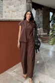 Nisan Poplin Balon Pantolon Takım 1550