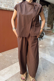Nisan Poplin Balon Pantolon Takım 1550