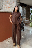 Nisan Poplin Balon Pantolon Takım 1550
