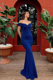 Nora Kayık Yaka Simli Kumaş Abiye 5283161 SAKS MAVİSİ