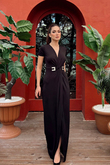 October Bel Detaylı Abiye 582862 SİYAH
