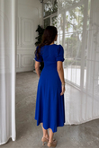 Öykü Karpuz Kol Midi Elbise 583151 SAKS MAVİSİ