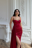 Pamela Yırtmaç Detay Kuyruklu Abiye 582234 