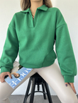 Polo Yaka Sweat 3283 YEŞİL