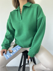 Polo Yaka Sweat 3283 YEŞİL