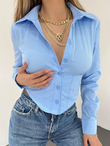 Poplin Zara Gömlek 9210 BEBE MAVİSİ