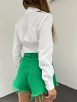 Poplin Zara Gömlek 9210 EKRU 