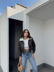 Ribana Detay Crop Kaban 2148 ACI KAHVE